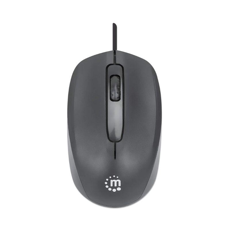 MOUSE USB NEGRO ESTANDAR MANHATTAN 190190