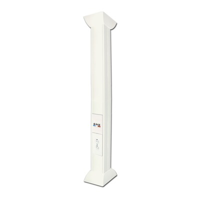 Pole Blanco de 3 Metros (9.84 Pies) para Instalaciones Eléctricas, Voz y Datos, No Incluye Accesorios, Se Venden por Separado los Modelos TEK100DUPLEX (Accesorios de Fijación y Contacto Duplex) y TEK100UNI (Soporte y Tapa Universal) (13000-01000)