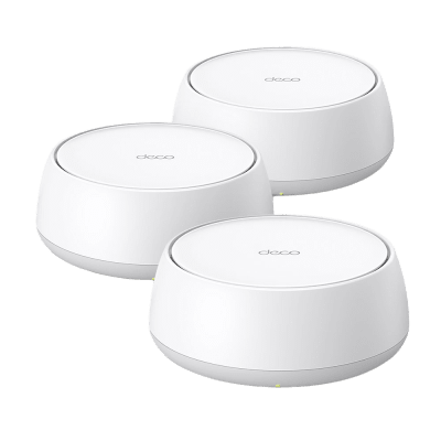 Kit Routers Inalámbricos MESH Interior para Hogar / Doble Banda Wi-Fi 7 BE3600 Mbps / 2 Puerto 1 Gigabit WAN/LAN / 4 Antenas Internas / Operación Multi-Link MLO / Administración Mediante la App Deco (iOS, Android) / HomeShield