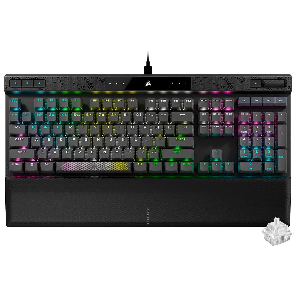 TECLADO CORSAIR K70 MAX RGB MAGNETICO MECANICO MGX USB CH-910961G-NA