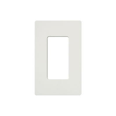Tapa Color Blanco Satin para interruptor o dimmer Lutron, 1 gang, limpio y moderno