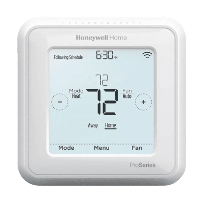 Termostato Programable T6 Pro Z-Wave® / Compatible con Sistemas de Bomba de Calor 3H/2C y Convencionales 2H/2C / Sensor Exterior / Z-Wave Plus Certificado / SmartStart / 5 Años de Garantía