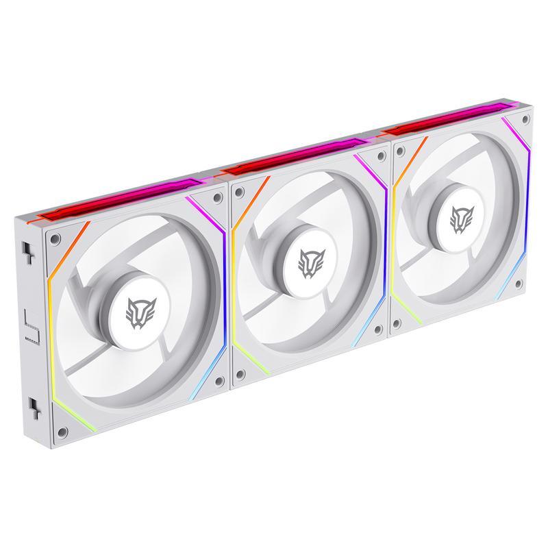 KIT 3 VENTILADORES BALAM RUSH EXL95/120mm/ PWM 4 pin/RGB/BLC (BR-942096)