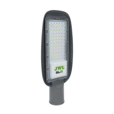 Luminaria LED de 50 W/ 100 - 265 V CA ~50/60 Hz / Fotocelda / Color Blanco/ Dimensiones 160 x 390 x 78 mm / Ángulo de Luz 135°.