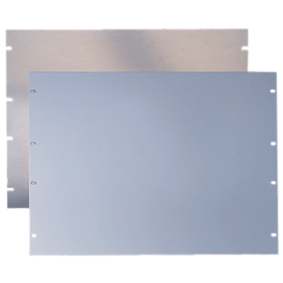 Tapa Ciega Para Rack Estándar de 19in, Plano, de Acero, 2 UR, Color Gris