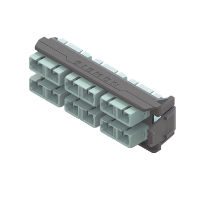 Placa Acopladora LightVerse, 6 Conectores Dúplex SC, Acepta hasta 12 Hilos de Fibra Multimodo OM3 y OM4 (No Shuttered)