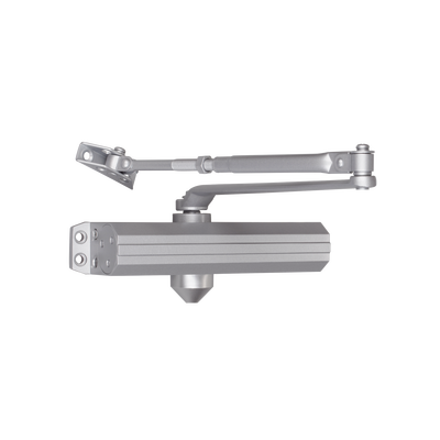 Cierra Puertas  / De Superficie / Puertas de Metal / Puertas de Madera / Ajustable para Tamaños 1~6 / Puertas Hasta 150 kg / Incluye Herrajes / Brazos de Acero Forjado
