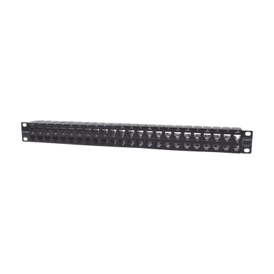 Patch Panel UTP Z-MAX de 48 Puertos, Precargado con Jacks Categoría 6, Plano, 1UR