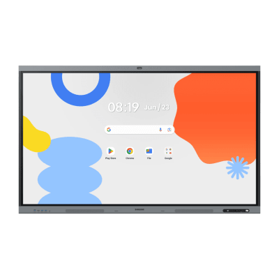 Pantalla Interactiva WAFX-P Series 65" 4K UHD / Android 15 EDLA / Octa-core CPU / 48MP Cámara Integrada / 8 Micrófonos Far-Field / 50 Puntos Touch IR / Wi-Fi 6 / 16GB RAM / 128GB Almacenamiento / Bocina 20W
