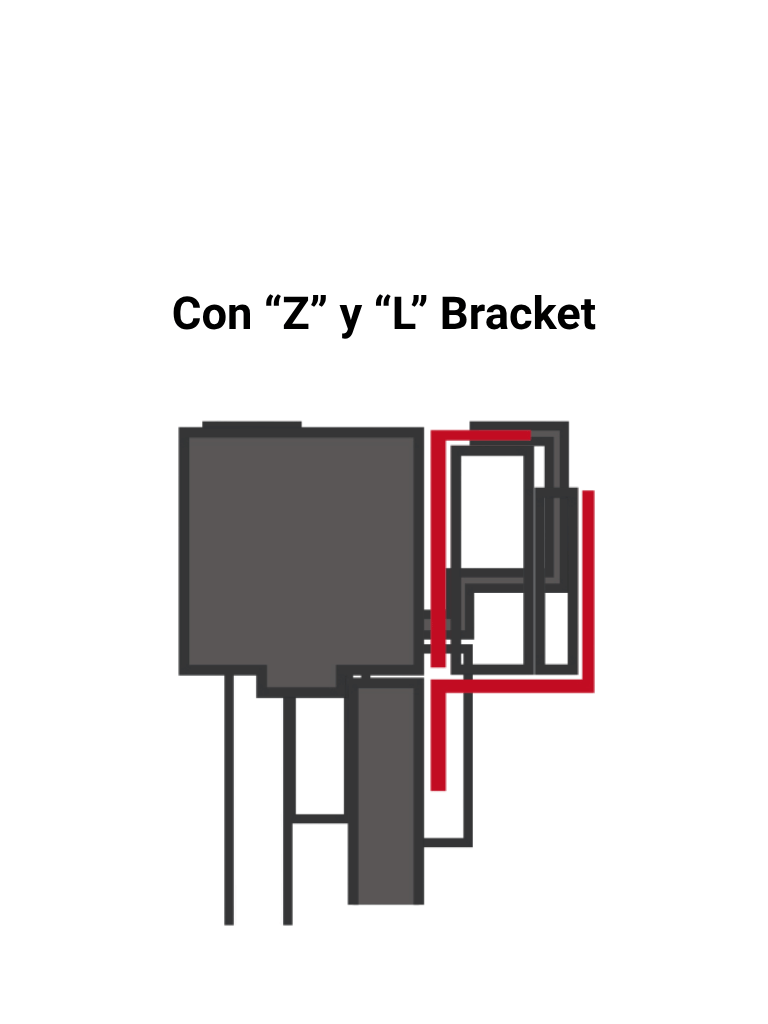Seco-Larm E941S600/ZQ - Soporte en "Z" y en "L" para cerraduras electromagnéticas de la serie 600 lb/ 280 kg (interior) - Imagen 3