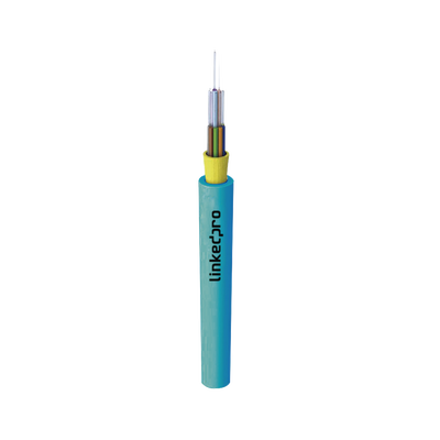 Cable de Fibra Óptica Multimodo OM4 50/125, 12 Hilos, para Interior, Tight Buffer 900µm, OFNR Riser, Dieléctrica, Precio Por Metro, (Hasta 2000 Metros en un Solo Tramo de Cable)