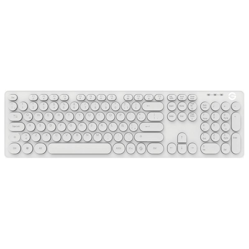 GETTTECH TECLADO BACKLIT IGNITE, WHITE - MODELO: GTI-28201B