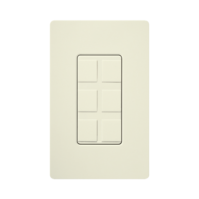 Caja de pared para varios contactos de red o tel, 6 mini espacios 