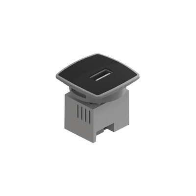 Caja Mini USB Charger, Color Negro 1 Puerto USB