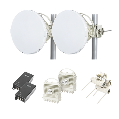 Enlace a la velocidad de la fibra, Banda Libre en México, Sin Interferencia, 10 Gbps simétricos Full Duplex, 1.2 km, mínima latencia