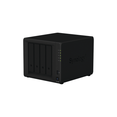 Servidor NAS de escritorio con 4 bahías / Expandible a 9 bahías / Hasta 108 TB / Soporta Hasta 40 Cámaras 