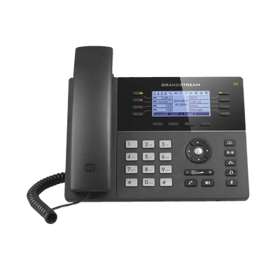 Teléfono IP Gama media de 8 Líneas con 4 teclas de función, 32 teclas de extensión BLF digital y conferencia de 5 vías PoE