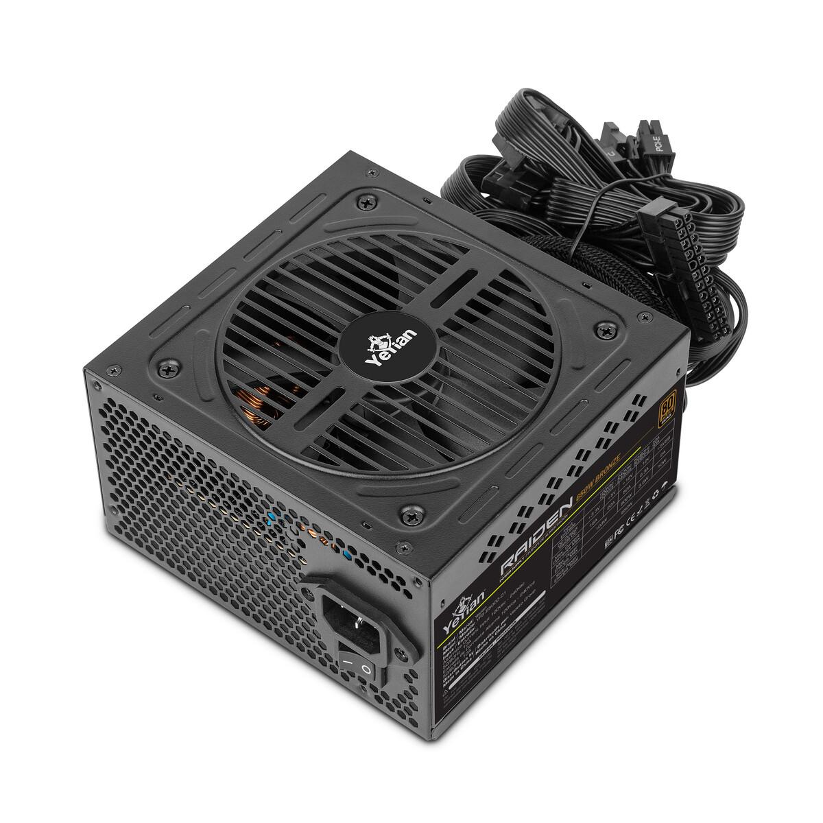 FUENTE DE PODER YEYIAN RAIDEN 650W 80 PLUS BRONZE YFB-65000-01