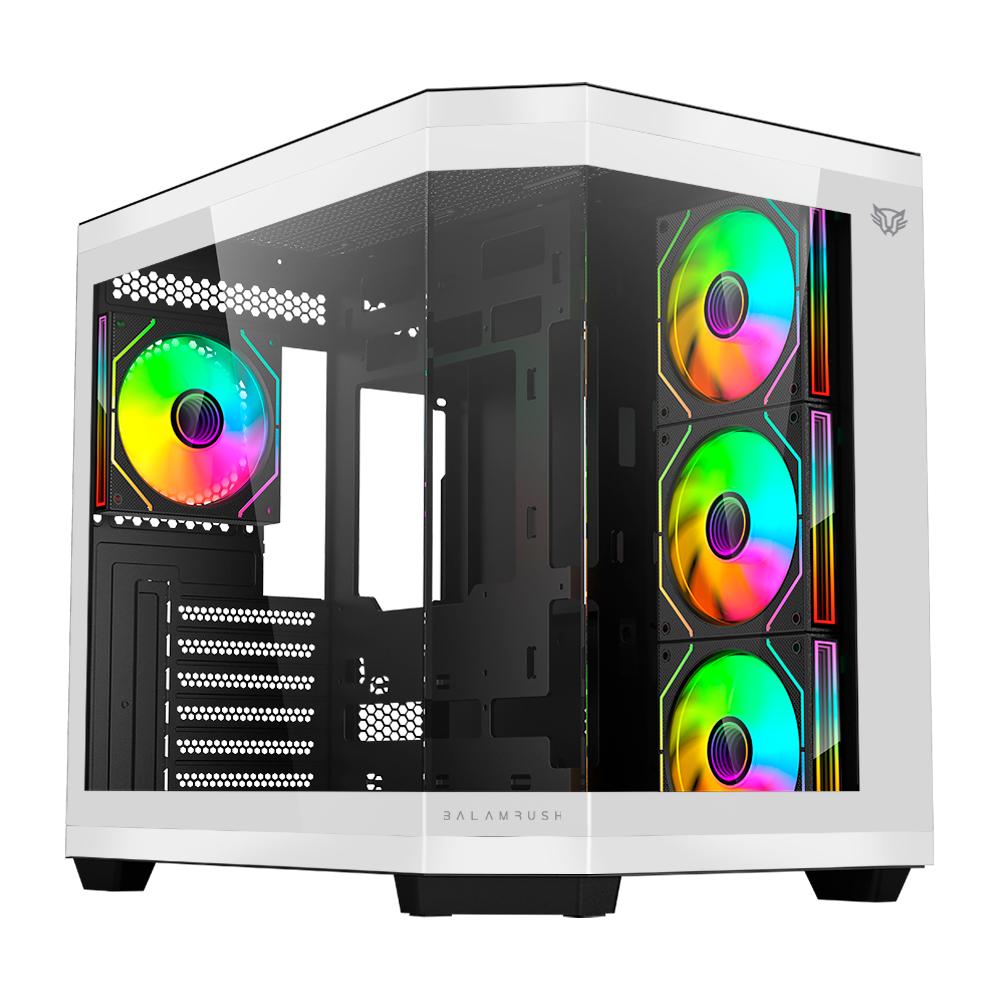 GABINETE BALAM RUSH TANK 9600 M-ATX CRISTAL ARGB B/N BR-938693