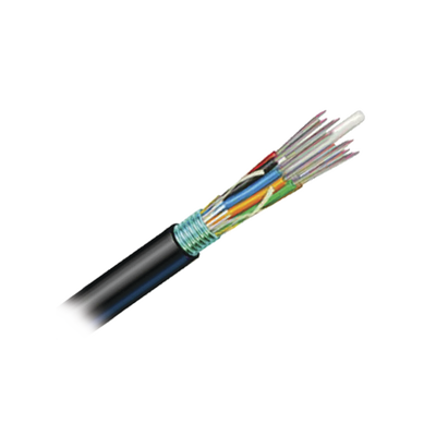 Cable de Fibra Óptica de 12 Hilos, OSP (Planta Externa), Armada, Gel, HDPE (Polietileno de Alta Densidad), Monomodo OS2, 1 Metro (3.28 Pies)