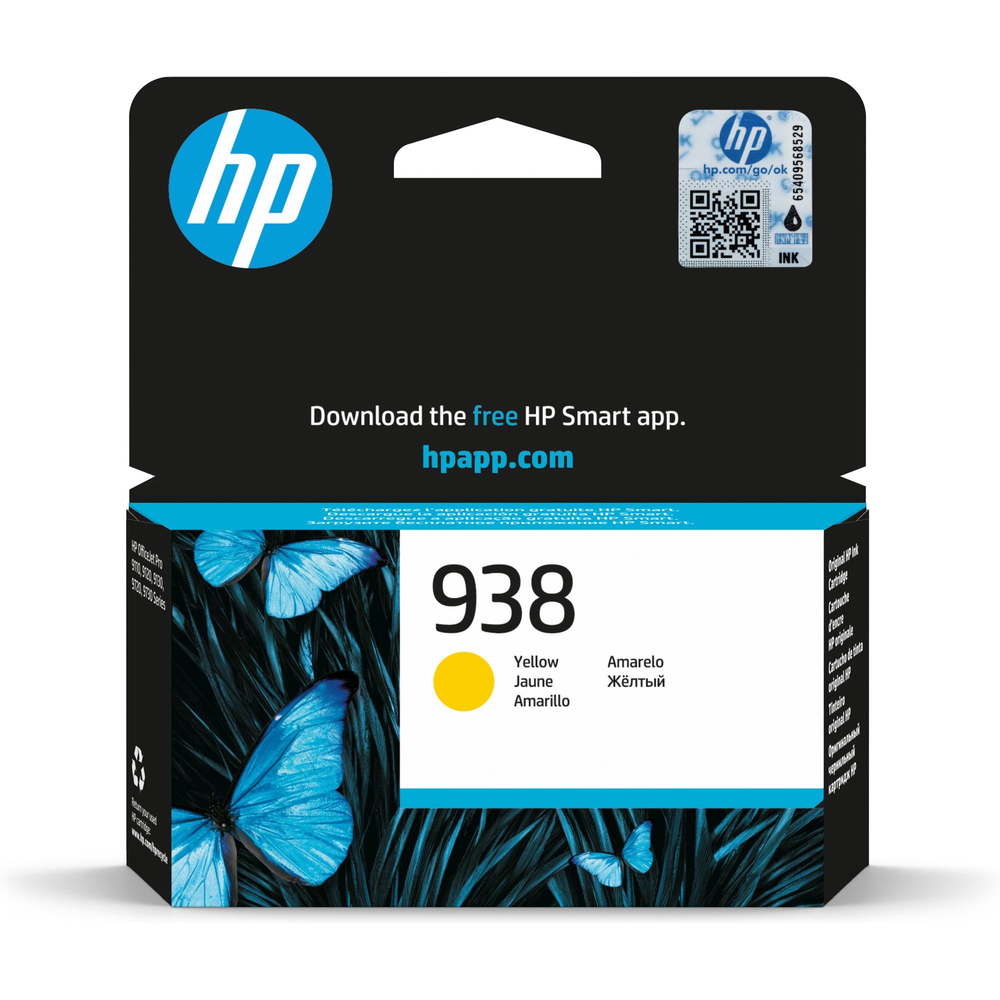 CARTUCHO TINTA HP 938 AMARILLO 800 PÁGINAS (4S6X7PL)