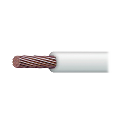 Cable Eléctrico 16 AWG Color Blanco, Conductor de Cobre Suave Cableado. Aislamiento de PVC, Auto-Extinguible. Bobina de 100 Metros (328.08 Pies)