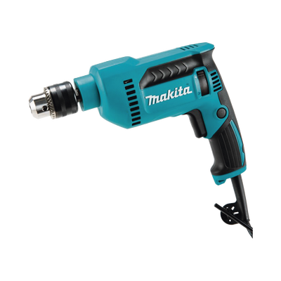Taladro de 120 Vca con Portabrocas de 1/2", velocidad variable de 0 a 3000 RPM, Potencia 650 W. incluye llave de mandril
