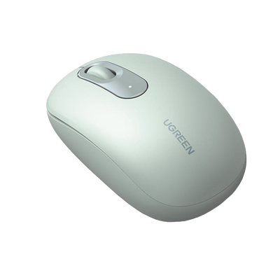 Mouse Inalámbrico 2.4G 800/1200/1600/2400 DPI | Función de 3 botones | Alcance 10m | Silencioso |  Ergonómico | Anti-caída y Anti-interferencias | Batería Alcalina AA incluida  | Color Green.