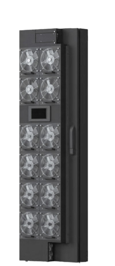 Enfriador de Puerta Trasera para Rack 42U / 800W Agua Refrigerada / 12 Ventiladores DC Hot-Swap / Ethernet SNMP Modbus / Hoffman RackChiller RDHX PRO