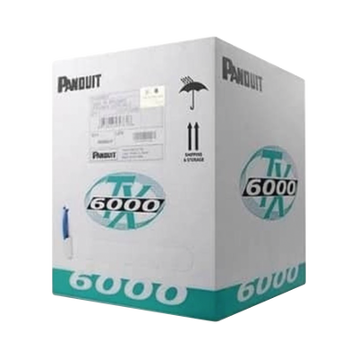 Bobina de Cable UTP 305 Metros (1000 Pies) de Cobre, TX6000? PanNet, Reelex, Amarillo, Categoría 6 Mejorado (23 AWG), PVC (CM), de 4 Pares