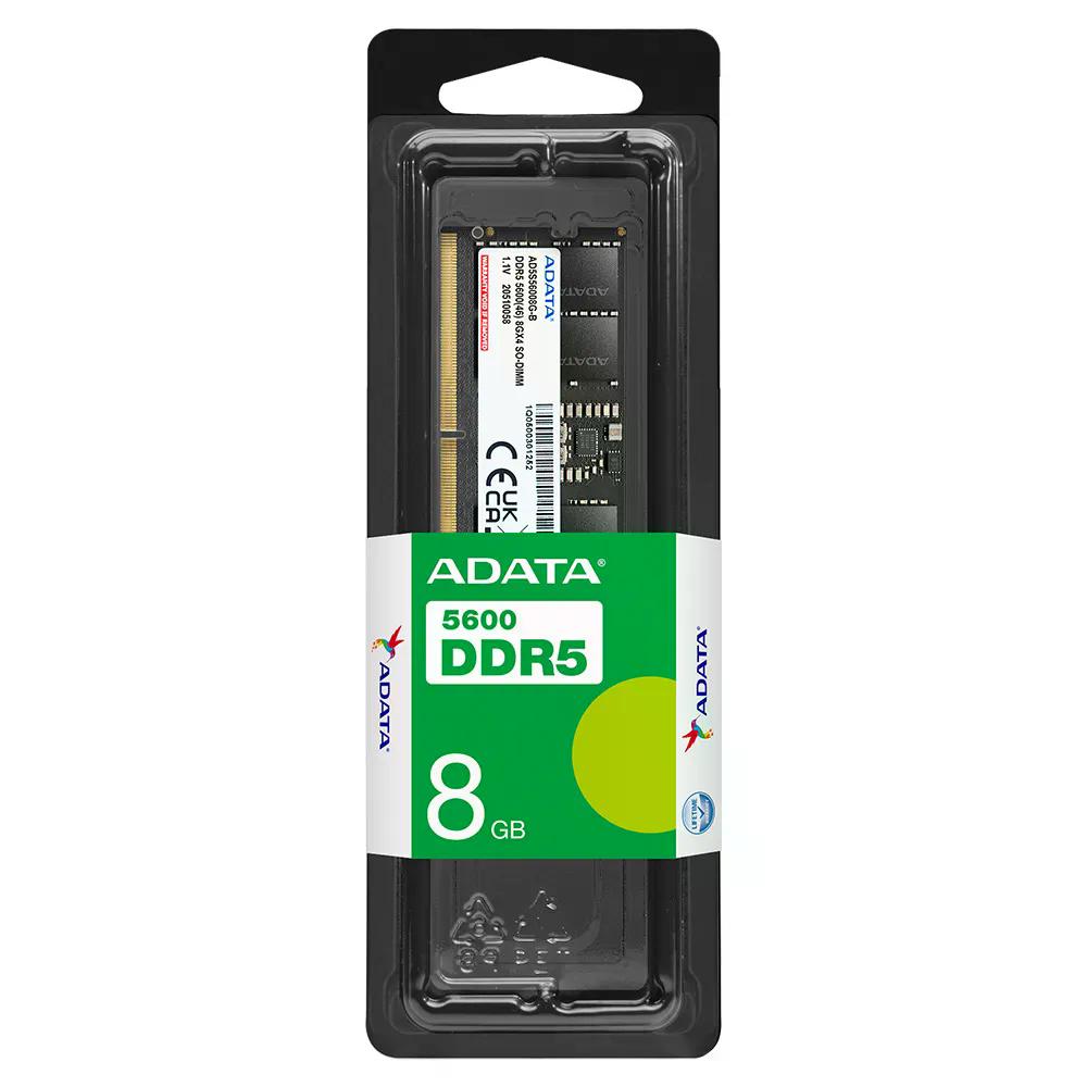 MEMORIA RAM DDR5 ADATA 8GB 5600MHZ SODIMM (AD5S56008G-S)