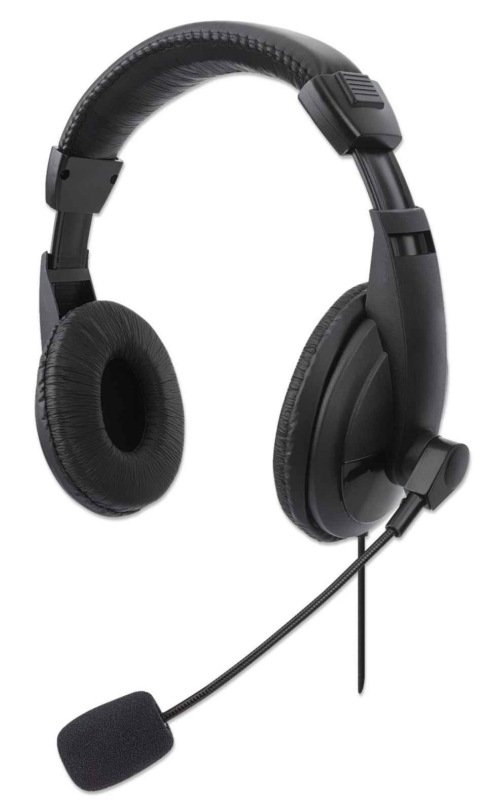 AUDIFONO MANHATTAN C/MICROFONO USB MEDIANO, CONTROL INTEGRADO 179843