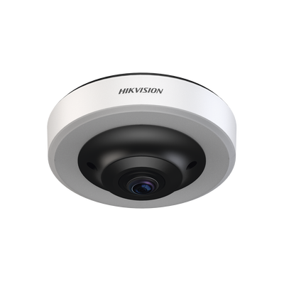 Cámara Fisheye 360°de Estacionamiento 12MP / Algoritmo de Detección de Espacio de Estacionamiento / Admite H.265 / Instalación en Techo / Soporte PoE / Detecta hasta 16 Espacios Ocupados o Libres