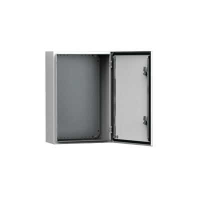 Gabinete de Uso Exterior MAS 700 x 500 x 210 mm NEMA 4/12/13; IP66; IK10 de Acero Dulce 1.5 mm con Platina de Montaje Incluida Color Gris Claro