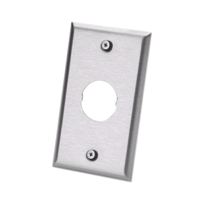 Placa de Pared IndustrialNet?, Para 1 Conector Industrial, de Acero Inoxidable