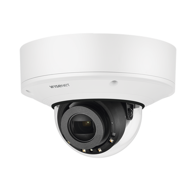Cámara IP Domo Exterior Antivandálico 2MP / Lente Motorizado 2.8-12mm / Extensor POE / IR 50M / WDR 150db / H.265 & WiseStream II 