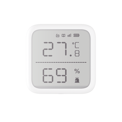 (AX PRO) Detector de Temperatura y Detector de Humedad Inalámbrico / 2.7" de Tamaño / Uso en Interior / Rango de Detección desde  -35°C hasta 99°C
