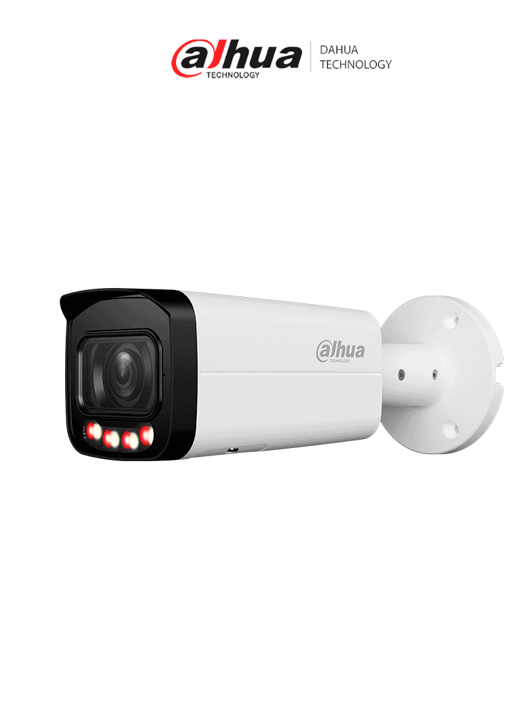 DAHUA DH-IPC-HFW3449T-ZS-IL- Cámara IP Bullet de 4 MP/ Iluminador dual/ WizSense/ AcuPick /IA SSA/  Xinghan/ Lente Motorizado de 2.7 a 13.5mm/ IR de 60 Metros/ H.265+/ WDR Real/ Protección Perimetral/ IP67/ PoE/ IK10/ SMD 4.0/