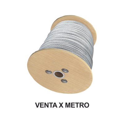 Cable Retenida 7 Hilos, Resistencia 4900 Kg. Diámetro 3/8" Galv. clase A.  (Precio por Metro).