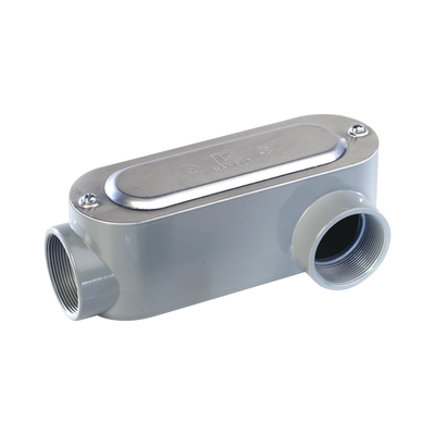 Caja Oval Roscada tipo LL de 3" larga (76.2  mm) / Incluye tapa y tornillos.