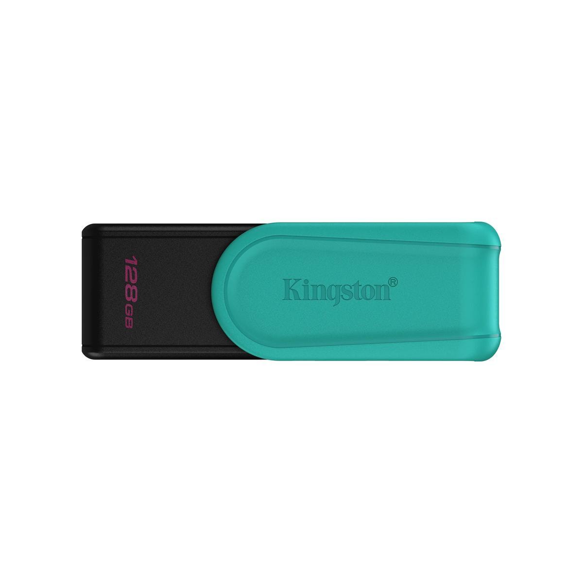 MEMORIA FLASH KINGSTON DTXS 128GB GEN 1 3.2 NEGRO-TURQUESA(DTXS/128GB