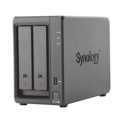 Servidor NAS de escritorio con 2 bahías / Expandible a 7 bahías / Hasta 112 TB 