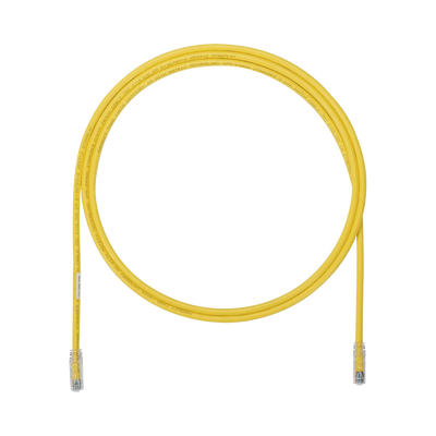 Cable de Parcheo UTP, Cat6A, 24 AWG, CM, Color Amarillo, 5.49 Metros (18 Pies)
