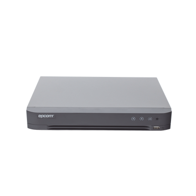 DVR 4 Megapixel / 16 Canales TURBOHD + 8 Canales IP / 1 Bahía de Disco Duro / Audio por Coaxitron / Evita Falsas Alarmas / Salida de Video en Full HD