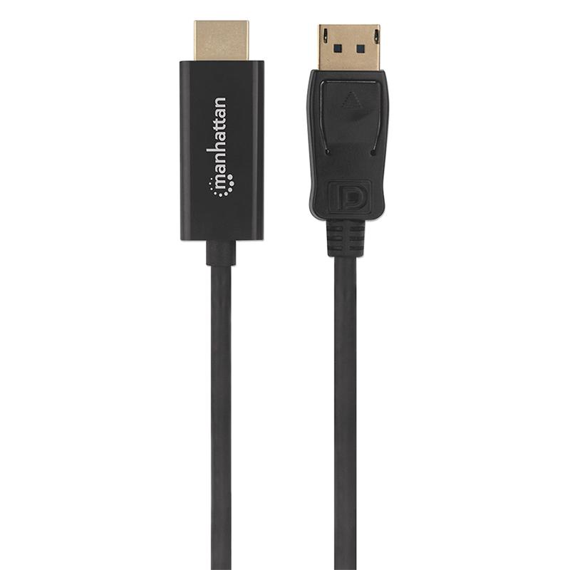 CABLE MANHATTAN DISPLAYPORT-HDMI M-M 1080P 3.0M NEGRO 153188