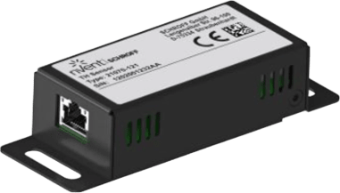 Sensor Externo de Temperatura, Humedad con 2 Contacto Digitales Secos / Hasta 16 Sensores en Cadena / 2 puertos RJ45 / Carcasa Plástica / Montaje Fácil