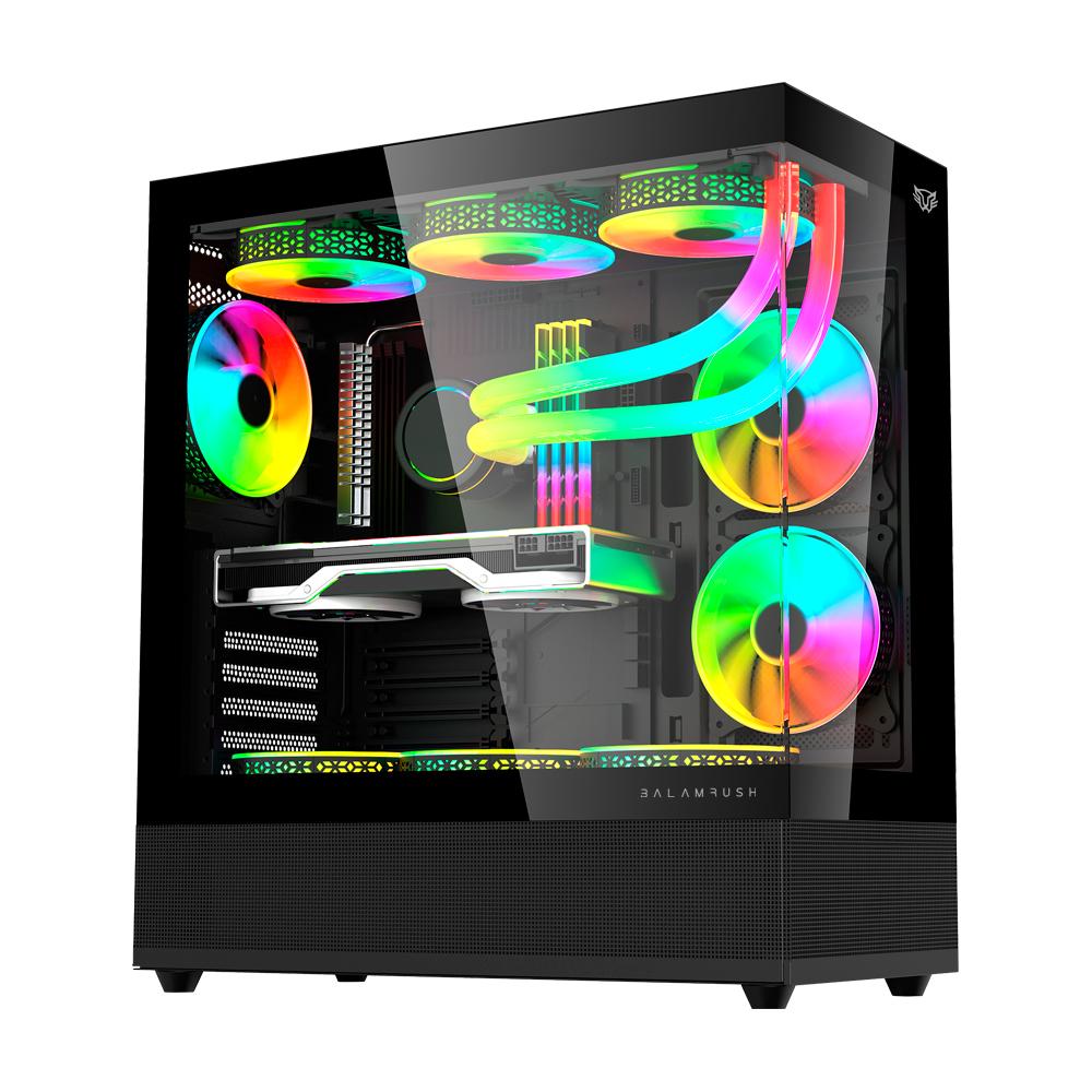 GABINETE BALAM RUSH TANK 9200 M-ATX CRISTAL ARGB NEGRO BR-938723