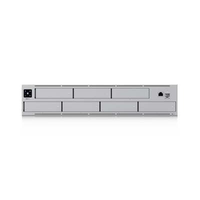 UNAS Pro Servidor de Almacenamiento en Red de 2U Rack con (7) Bahías para HDD/SSD de 2.5/3.5" con 1 Puerto 10GbE  y 1 Puerto SFP+ 10G