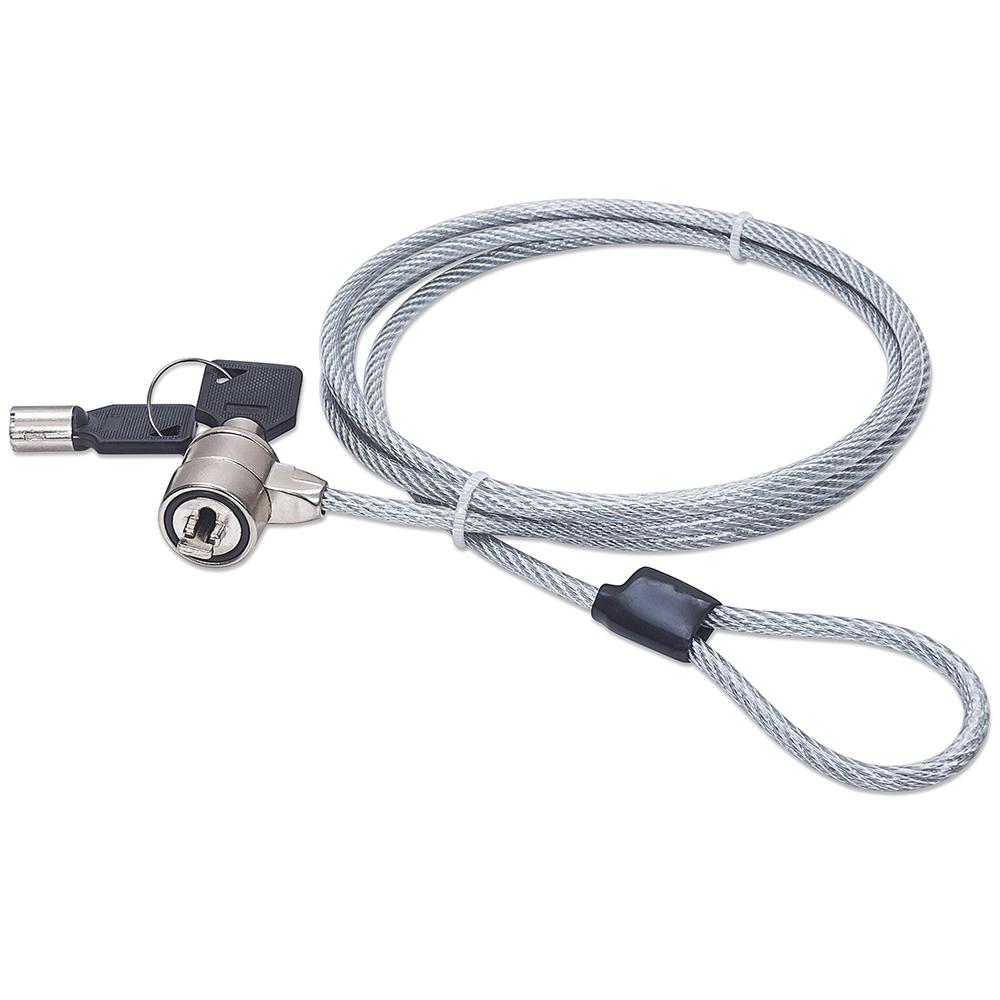 CANDADO LAPTOP MANHATTAN LLAVE 1.4M, GRIS 440271