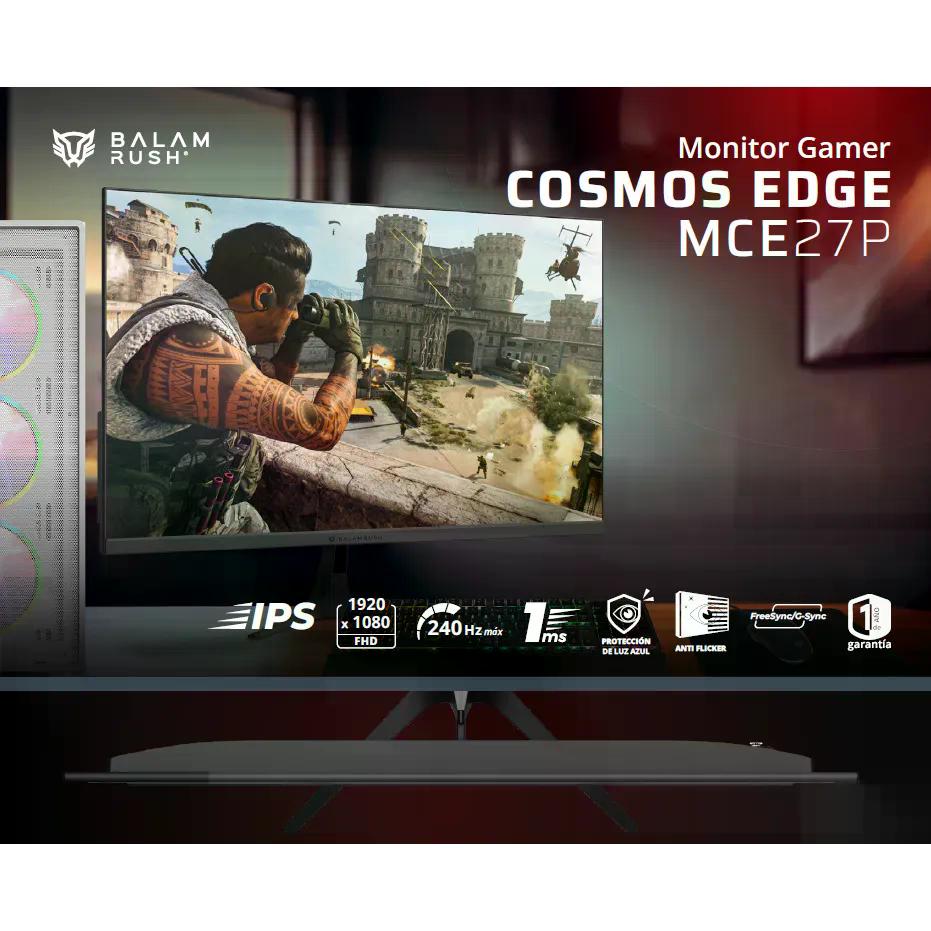 MONITOR BALAM RUSH GAMER 27" IPS COSMOS EDGE MCE27P 240 HZ 1MS NEGRO